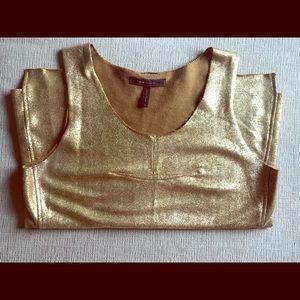 Bcbg gold tank top